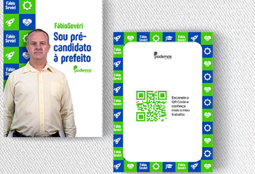 Peças da campanha de Fábio Severi em Brodowski